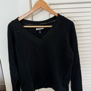 Thread & Supply Black V-Neck Sweatshirt